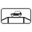 Дорожный знак 8.10 «место для осмотра автомобилей» (металл 0,8 мм, II типоразмер: 350х700 мм, С/О пленка: тип Б высокоинтенсив.)